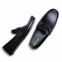 Boys Loafer Shoes Black - View 3