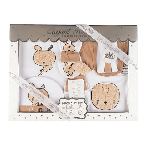 Elegant Kids 9-Piece Newborn Bunny Gift Set – Premium Baby Essentials Zubaidas