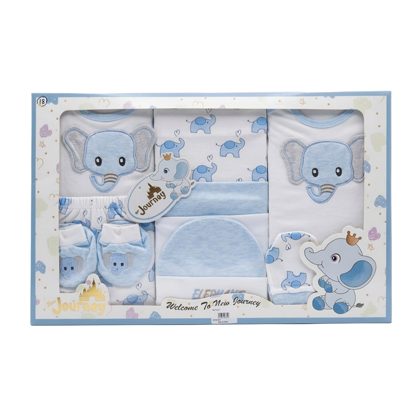 Elephant Print Baby Essentials Gift Set Zubaidas