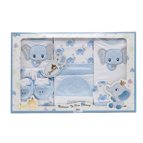Elephant Print Baby Essentials Gift Set Zubaidas