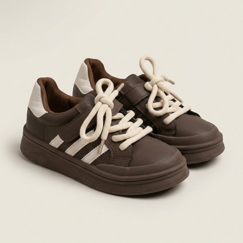 Boys Brown Sneakers