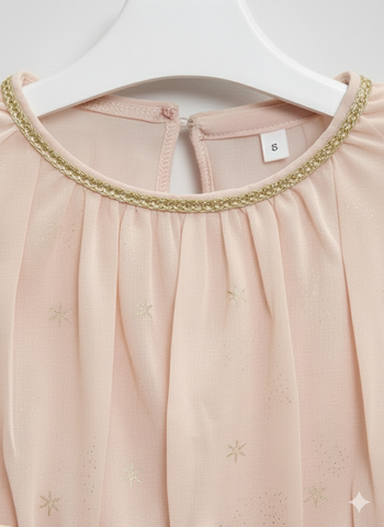 Girls Bow Sleeve Party Top Zubaidas