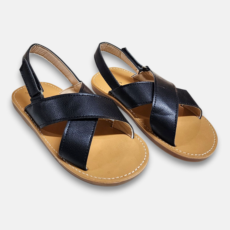 Girl Sandal Buckle Black Zubaidas