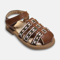 Girls Sandal Brown Zubaidas 04000570 - View 1