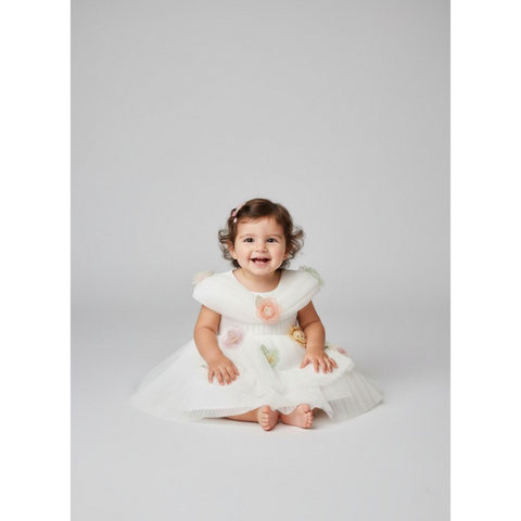 Girls Floral Fancy Frock Zubaidas