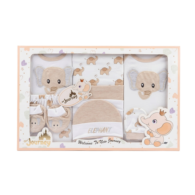 Elephant Print Baby Essentials Gift Set Zubaidas