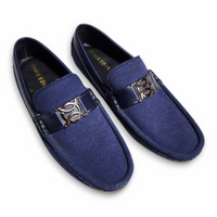 Boys Loafer Blue buckle style - View 3