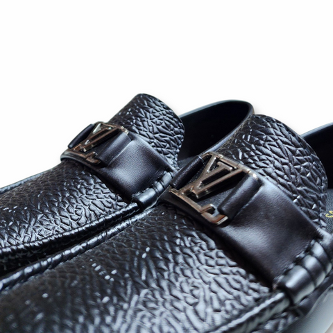 Boys Loafer Black Faux Leather style Shoes