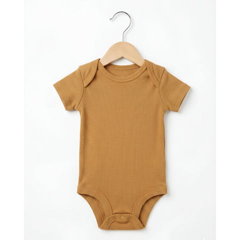 Essential Ribbed Baby Bodysuit  Zubaidas