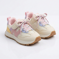 Girls Sneakers Shoes with Easy-Strap & Bungee Laces - View 2