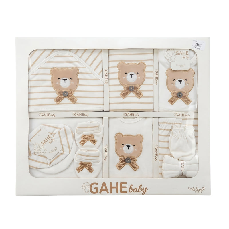 Baby Teddy Bear Layette Gift Set Unisex Newborn Essentials Box Zubaidas