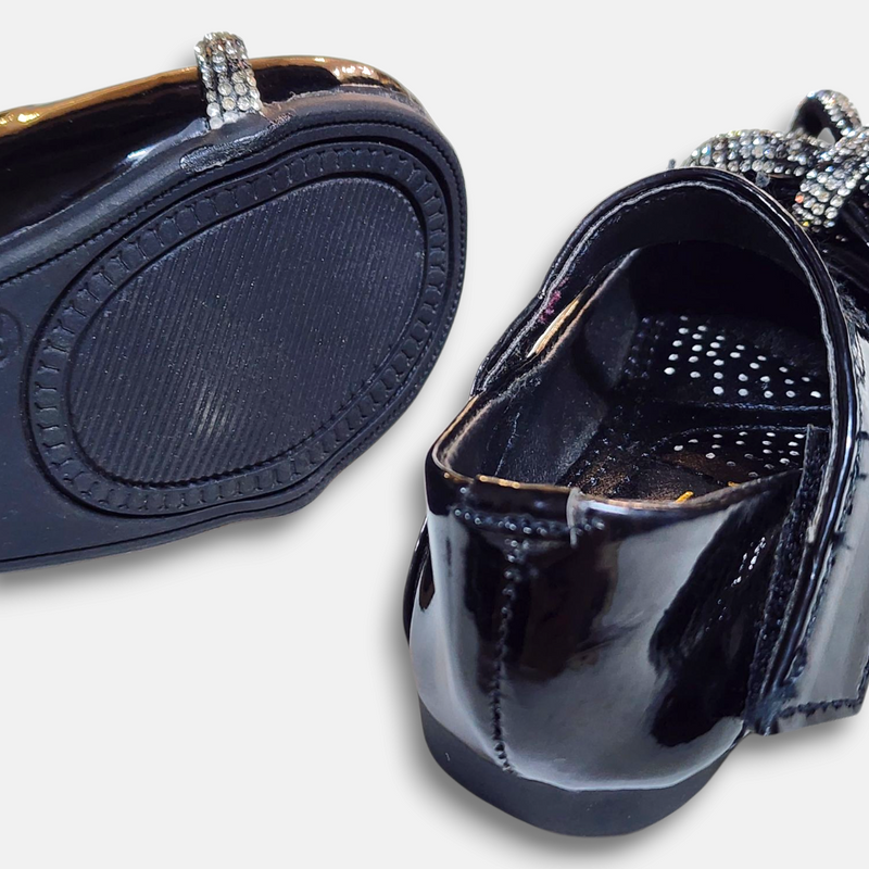 Baby Girls Fancy Pump Black
