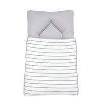 Baby Carry Nest Striped Soft Grey - View 2