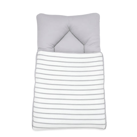 Baby Carry Nest Striped Soft Grey
