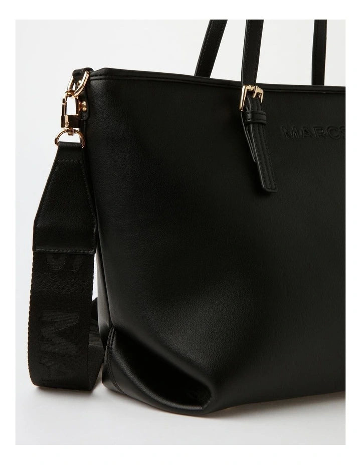 Elegant Cream and Black Tote Bag by MARCS