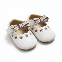 Baby Girl Shoes White With Bow - View 2