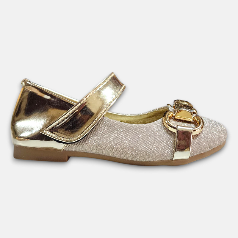 Girls Fancy Pump Silver