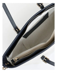 Elegant Cream and Black Tote Bag by MARCS - View 5