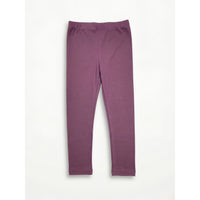 Premium Soft Stretch Cotton Leggings for Girls Plum - Deep Mauve Zubaidas - View 1