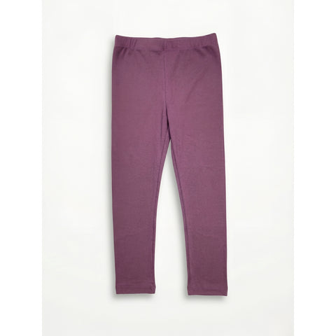 Premium Soft Stretch Cotton Leggings for Girls Plum - Deep Mauve Zubaidas
