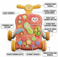 Interactive Baby Puzzle Walker & Activity Center – Sit-to-Stand Educational Learning Toy for Toddlers - View 1