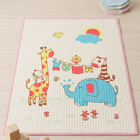 Whimsical Safari Adventures Quilted Baby Play Mat - View 1