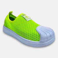 Girls Canvas Shoes Lime Green - View 2