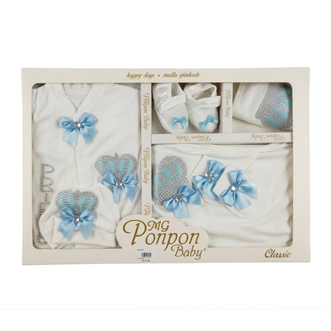 Baby Classic Newborn Gift Set – Blue Crown Theme Zubaidas