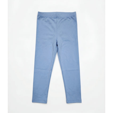 Girls Cotton Leggings Plain Bue Zubaidas