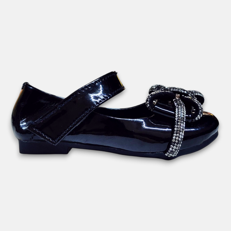 Baby Girls Fancy Pump Black