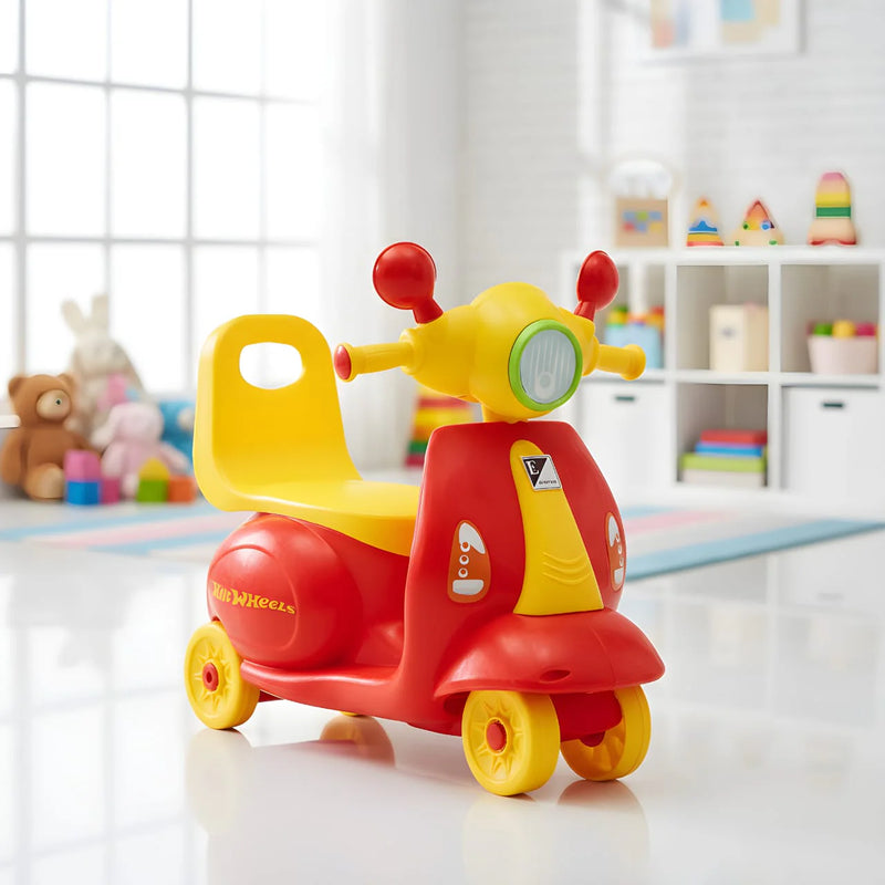 Kids Ride-On Scooter | Foot-to-Floor Toddler Push Scooter with Stable Wheels