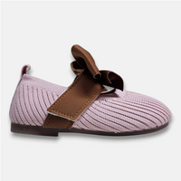 Baby Knit Booties Bow Pink - View 3