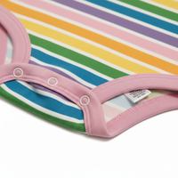 Rainbow Bright Long-Sleeve Baby Bodysuit Soft Cotton Blend - View 2