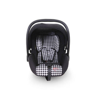 Baby Carry Cot - Black Check T008 - View 2