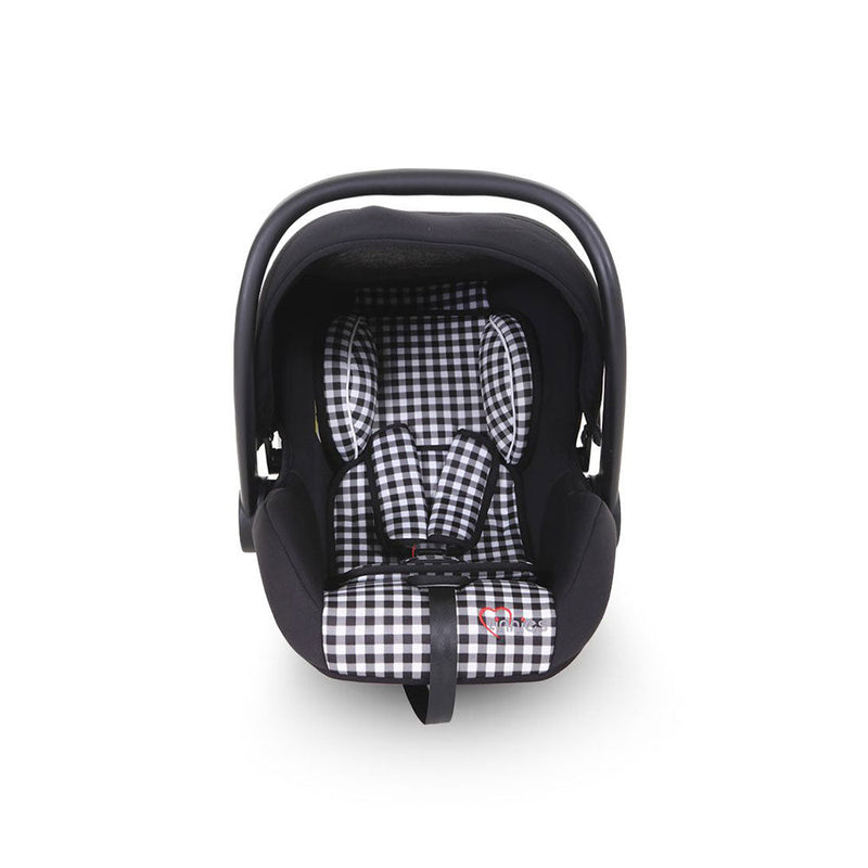 Baby Carry Cot - Black Check T008