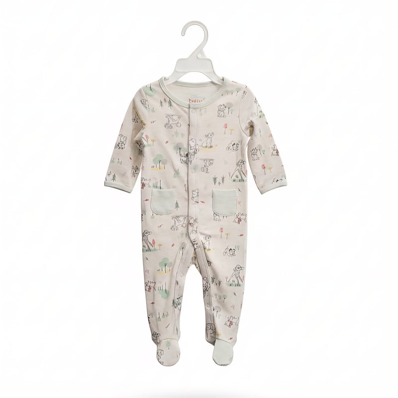 Baby Cotton Full Sleeve Romper Animal Print Zubaidas