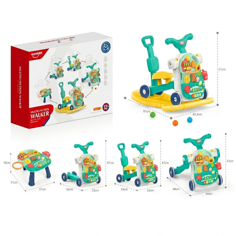 Huanger Multifunctional Baby Activity Walker & Grow-With-Me Learning Station