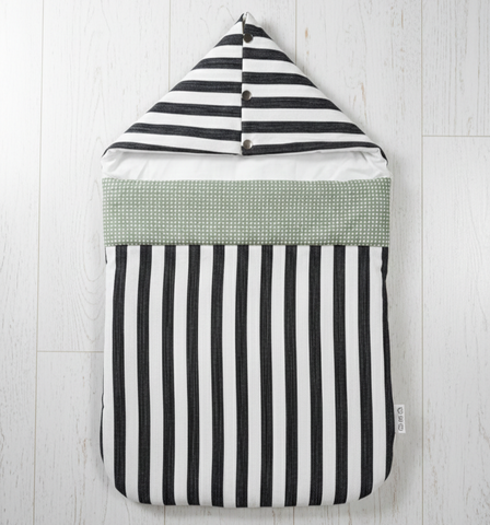 Baby Carry Nest Modern Striped Hooded Style