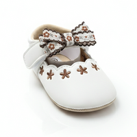 Baby Girl Shoes White With Bow - View 1