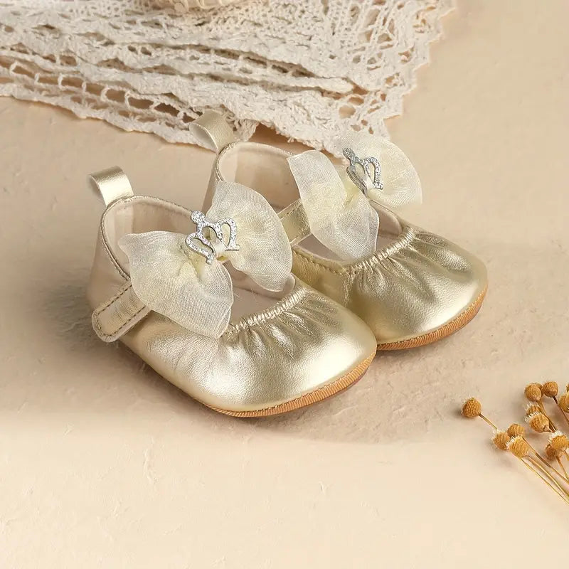 Baby Pump Golden Bow