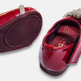Baby Girls Fancy Pump Maroon