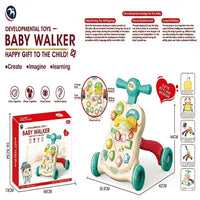 Huanger Musical Push Walker with Activity Center & Drawing Board | Baby Learning Walker - View 1