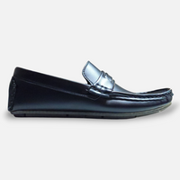 Boys Loafer Shoes Black - View 1