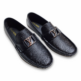 Boys Loafer Black Faux Leather style Shoes