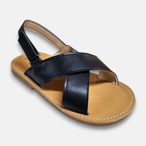Girl Sandal Buckle Black