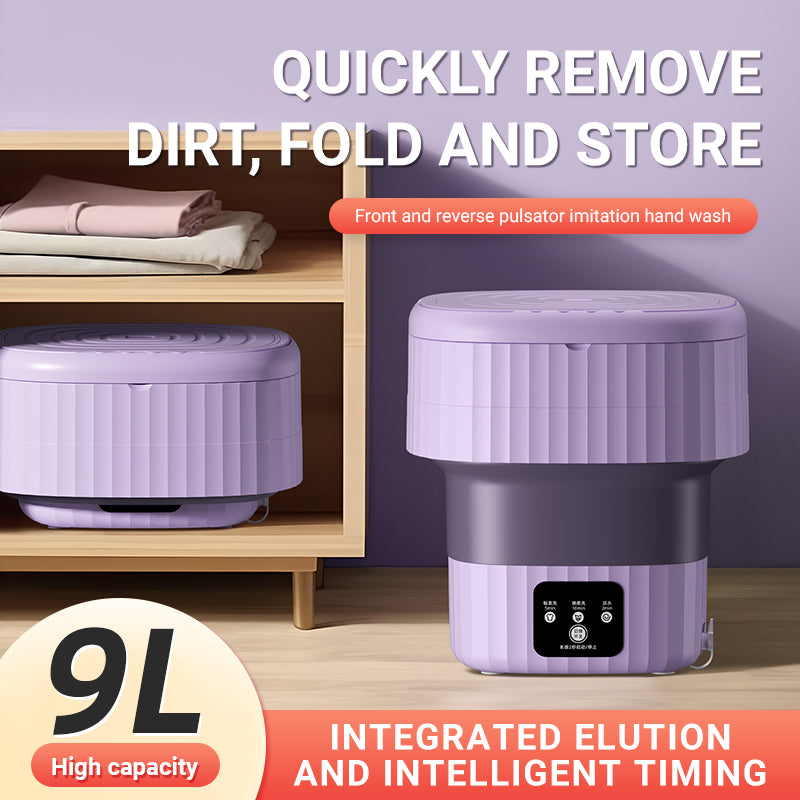 Foldable Mini Washer and Dryer Automatic Washing Machine