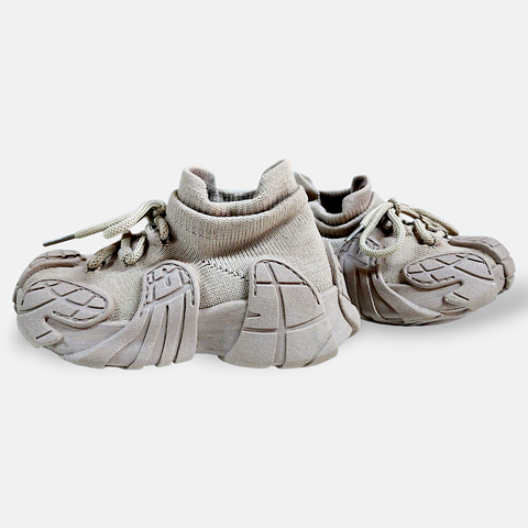 Boys Sneakers Beige High Grip Sole