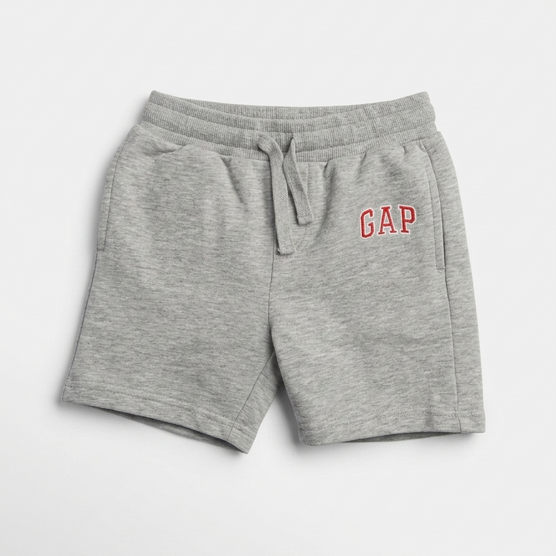 Boys' GAP Fleece Sweatshorts - Grey/Red Zubaidas
