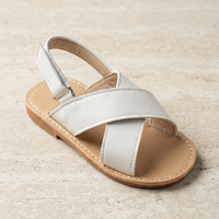 Girl Sandal Buckle White Zubaidas - View 1
