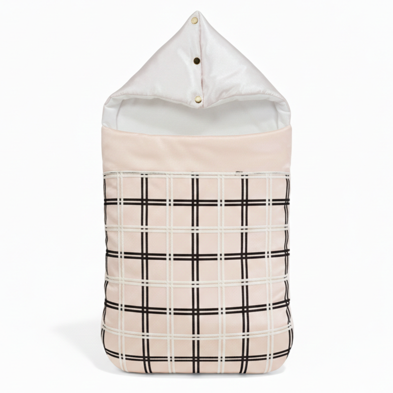 Premium Plaid Baby Carry Nest Pastel Zubaidas